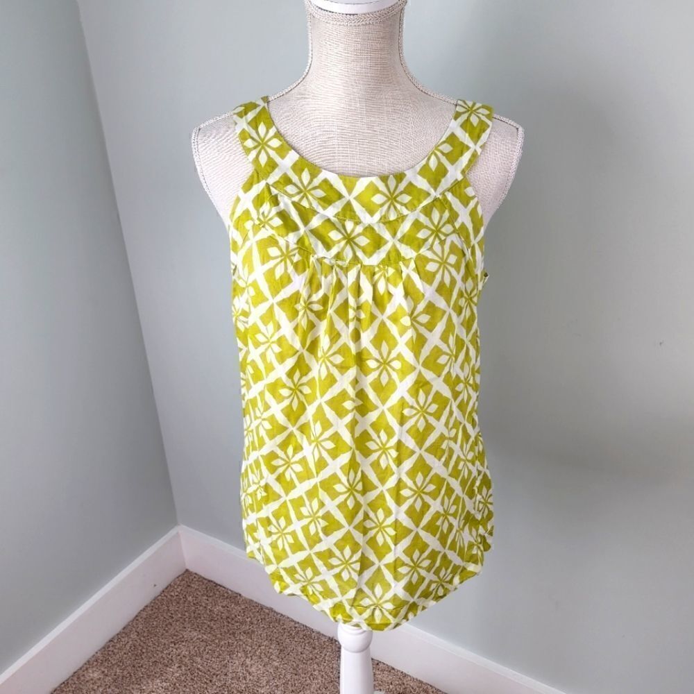 Banana Republic Women's Sleeveless Cotton Scoop Neck Top Size Small